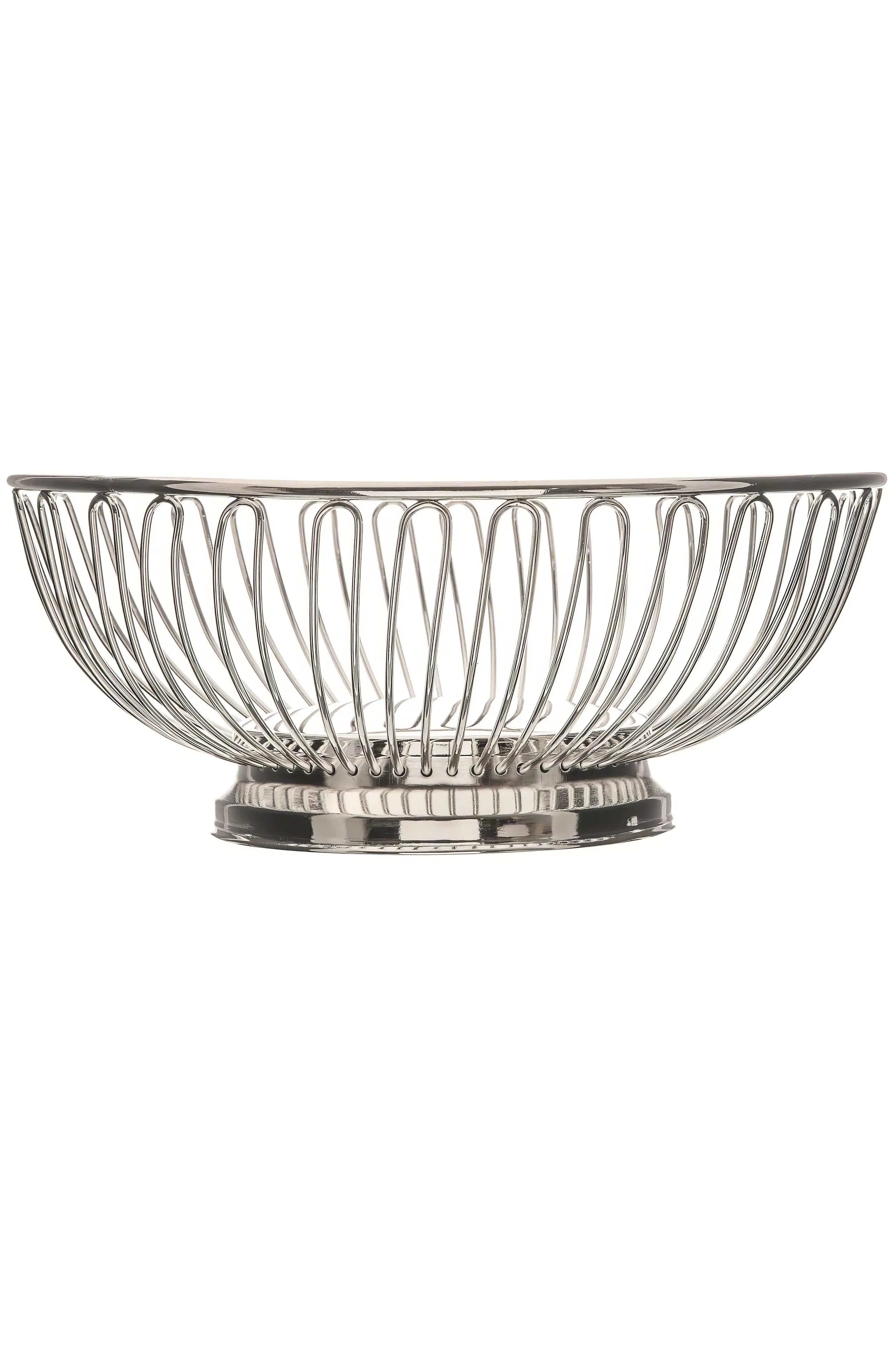 OVAL STAINLESS BREAD BASKET