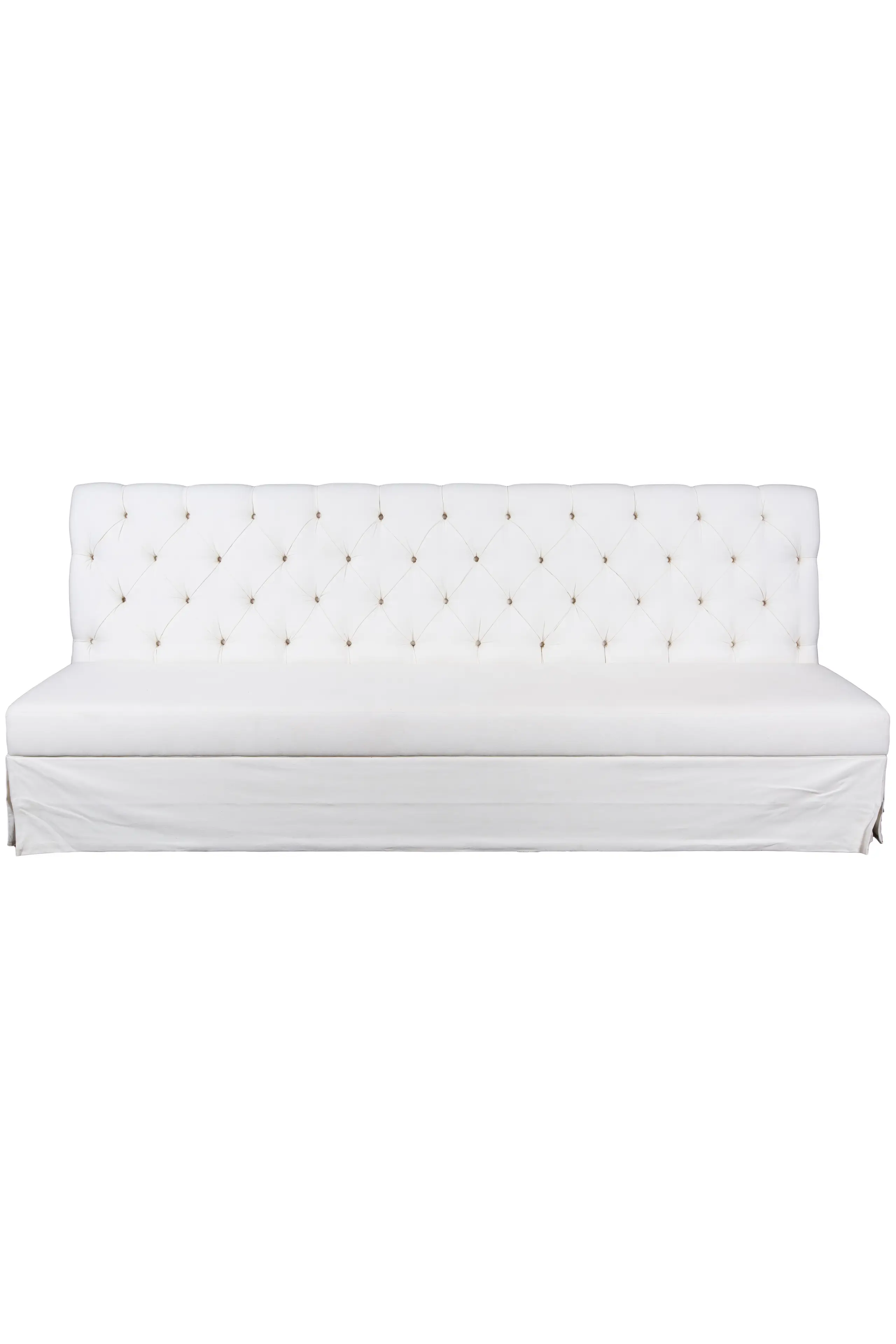 WHITE TUFTED - BANQUETTE